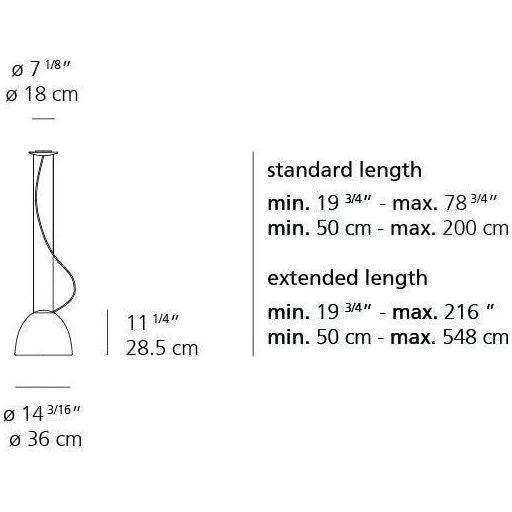 Artemide - Nur Mini Suspension - A244518 - Canada Light Shop