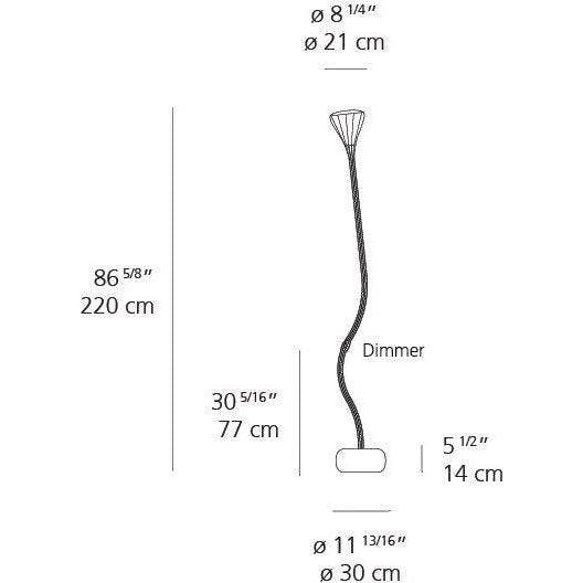 Artemide - Pipe Floor Lamp - 0670W15A - Canada Light Shop