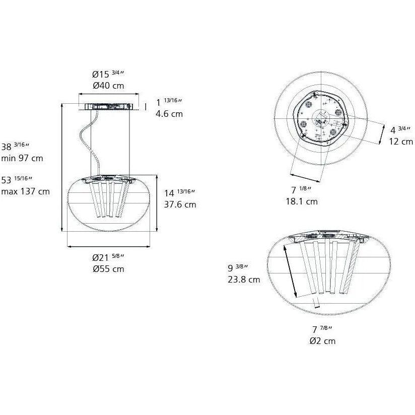 Artemide - Spectral Light Suspension - 0341015A - Canada Light Shop
