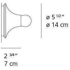 Artemide - Teti Wall / Ceiling Light - A048128 - Canada Light Shop