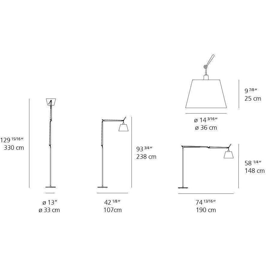 Artemide - Tolomeo Mega Floor Lamp - TLM0100 - Canada Light Shop