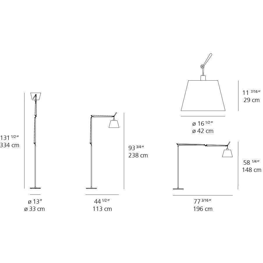 Artemide - Tolomeo Mega Floor Lamp - TLM0100 - Canada Light Shop