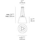 Artemide - Tolomeo Mega Suspension - TLM1000 - Canada Light Shop