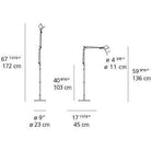 Artemide - Tolomeo Micro Floor Lamp - TOL0125 - Canada Light Shop