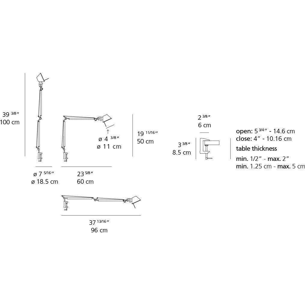 Artemide - Tolomeo Midi LED Table Lamp - TOL0084 - Canada Light Shop