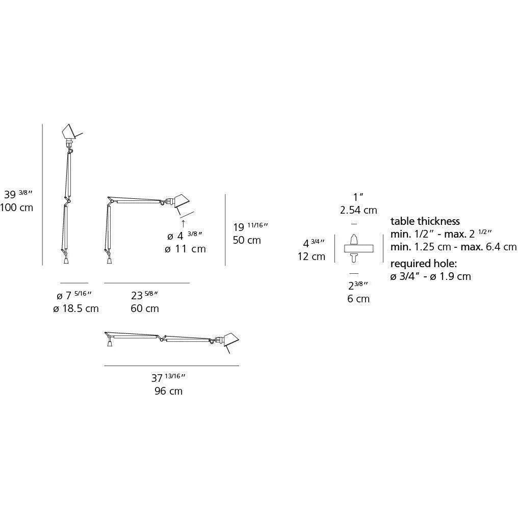 Artemide - Tolomeo Midi LED Table Lamp - TOL0084 - Canada Light Shop