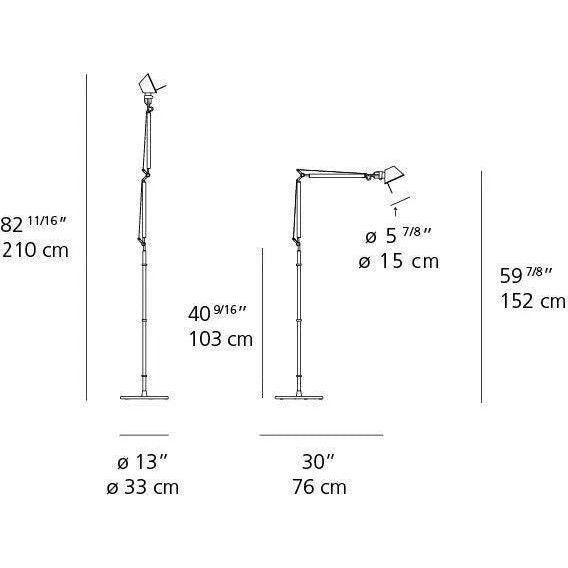 Artemide - Tolomeo Mini Floor Lamp - TOL0115 - Canada Light Shop