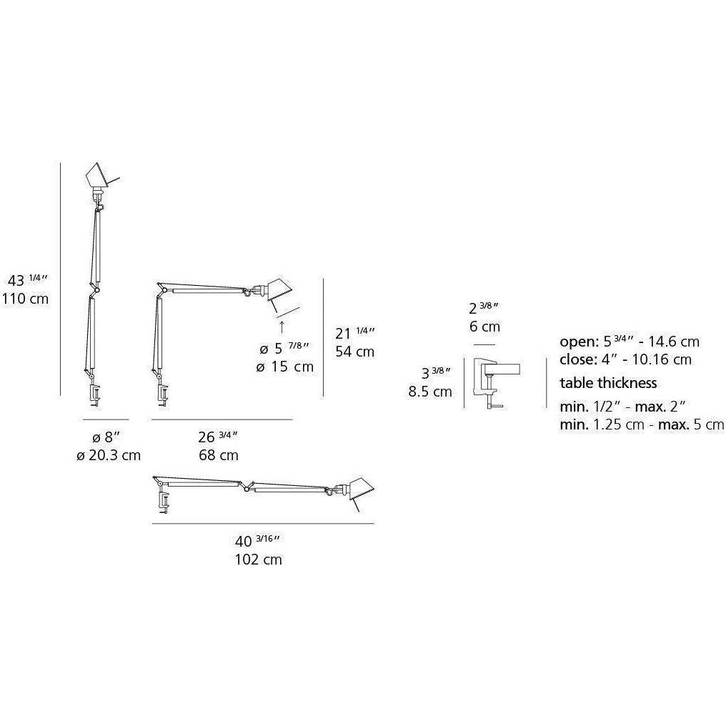 Artemide - Tolomeo Mini Table Lamp - TOL0059 - Canada Light Shop