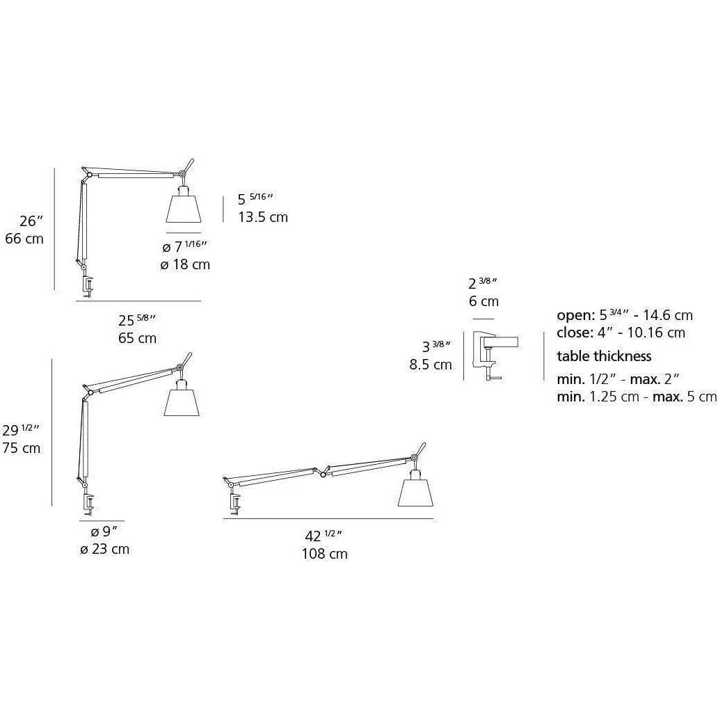 Artemide - Tolomeo Table Lamp With Shade - TLS0002 - Canada Light Shop