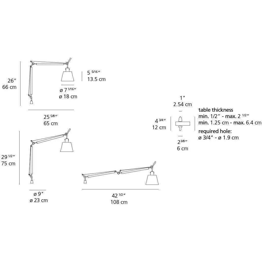 Artemide - Tolomeo Table Lamp With Shade - TLS0002 - Canada Light Shop