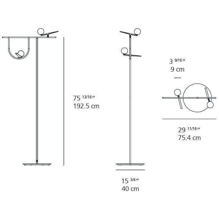Artemide - Yanzi Floor Lamp - 1102015A - Canada Light Shop