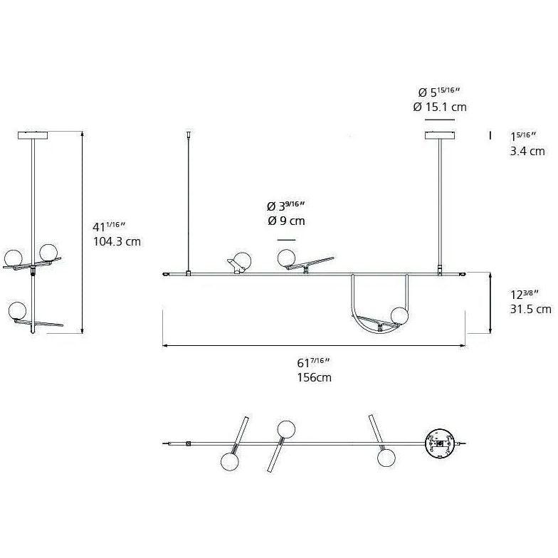 Artemide - Yanzi Linear Suspension - 1104018A - Canada Light Shop