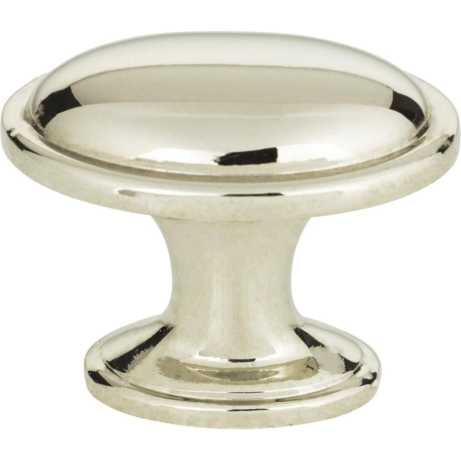 Atlas Homewares - Austen Oval Knob - 316-PN - Canada Light Shop
