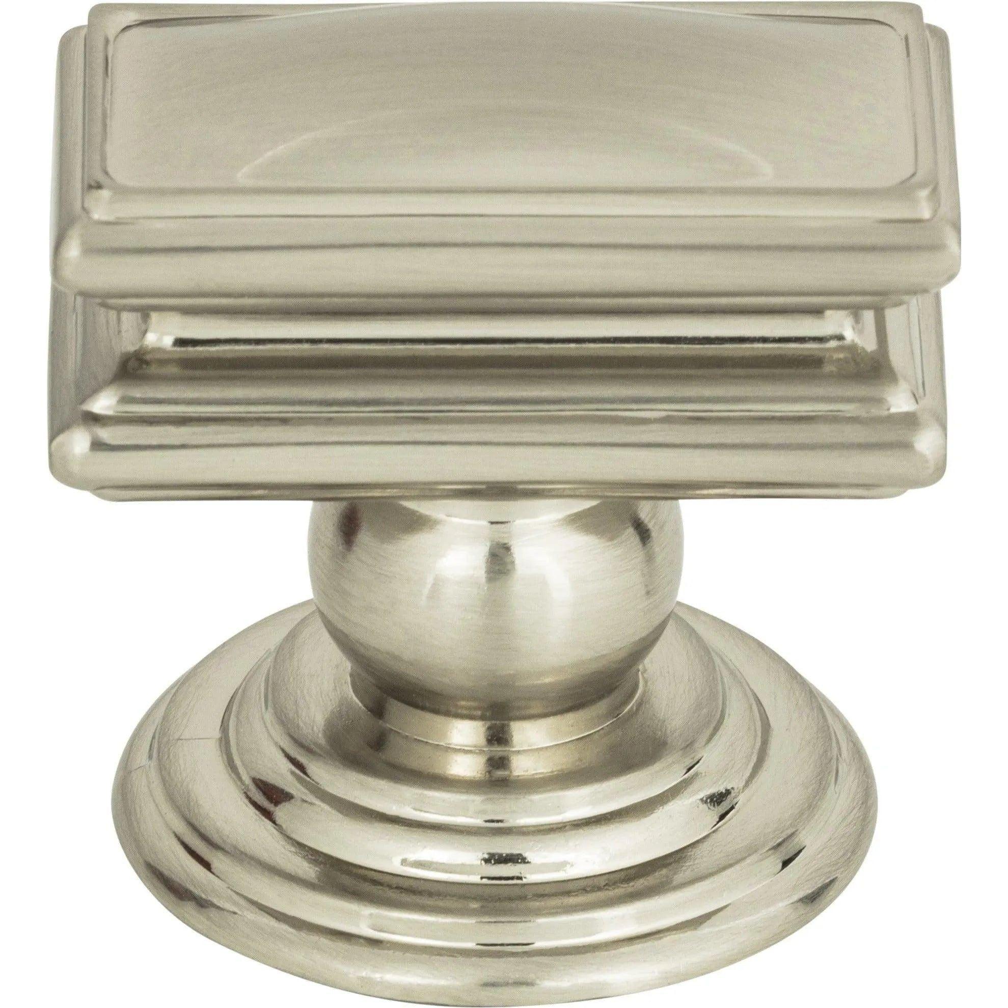 Atlas Homewares - Campaign Rectangle Knob - 377-BRN - Canada Light Shop