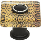 Atlas Homewares - Cheetah Glass Square Knob - 3232-BL - Canada Light Shop