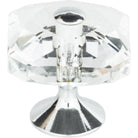 Atlas Homewares - Crystal Large Square Knob - 3209-CH - Canada Light Shop