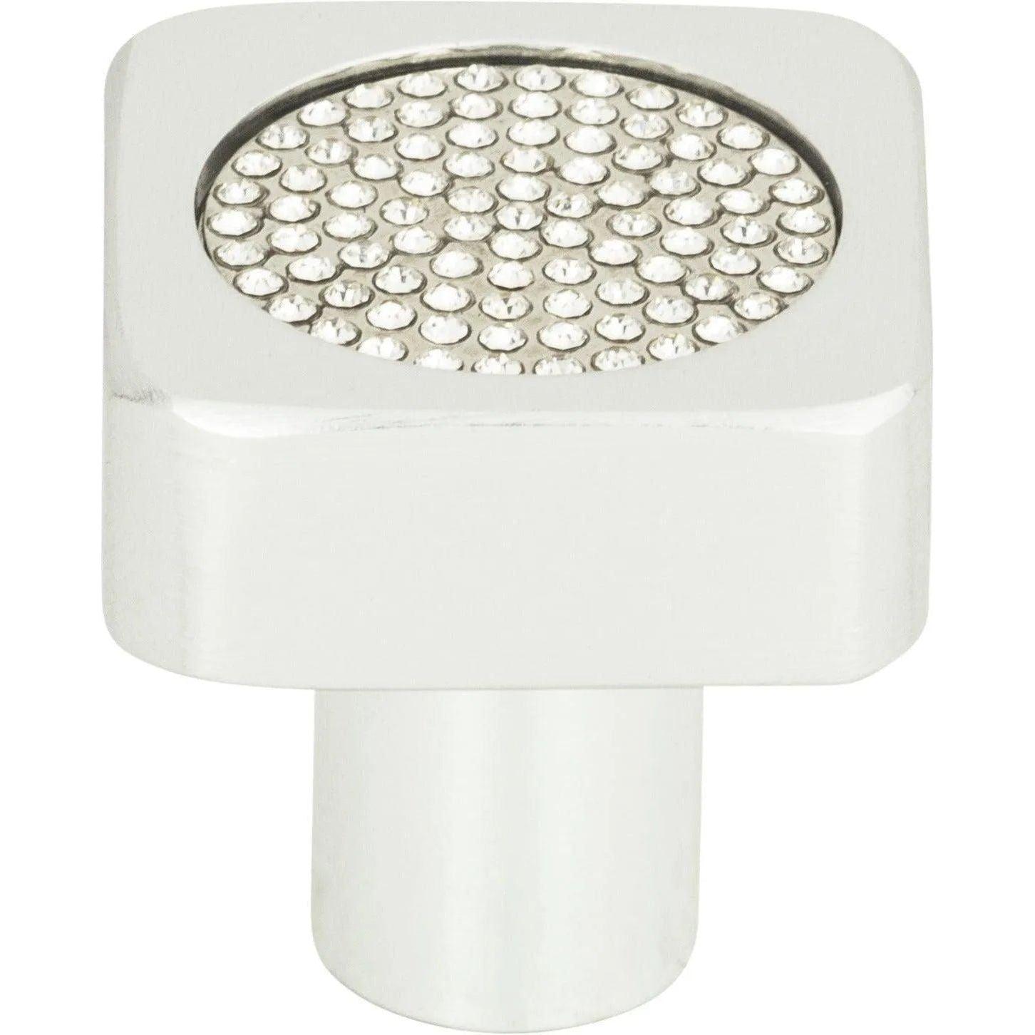 Atlas Homewares - Crystal Square Inset Knob - 3193-MC - Canada Light Shop