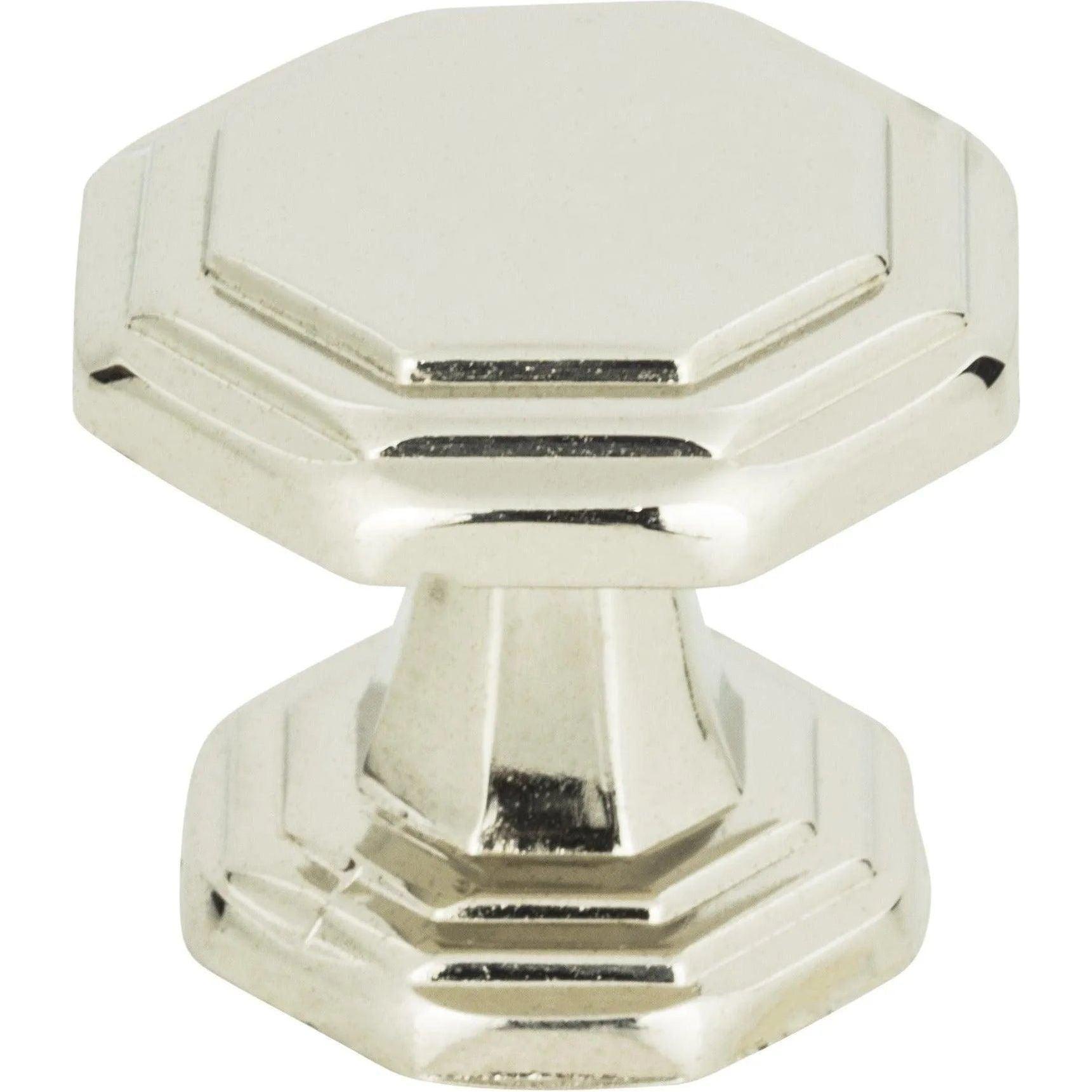 Atlas Homewares - Dickinson Octagon Knob - 319-PN - Canada Light Shop