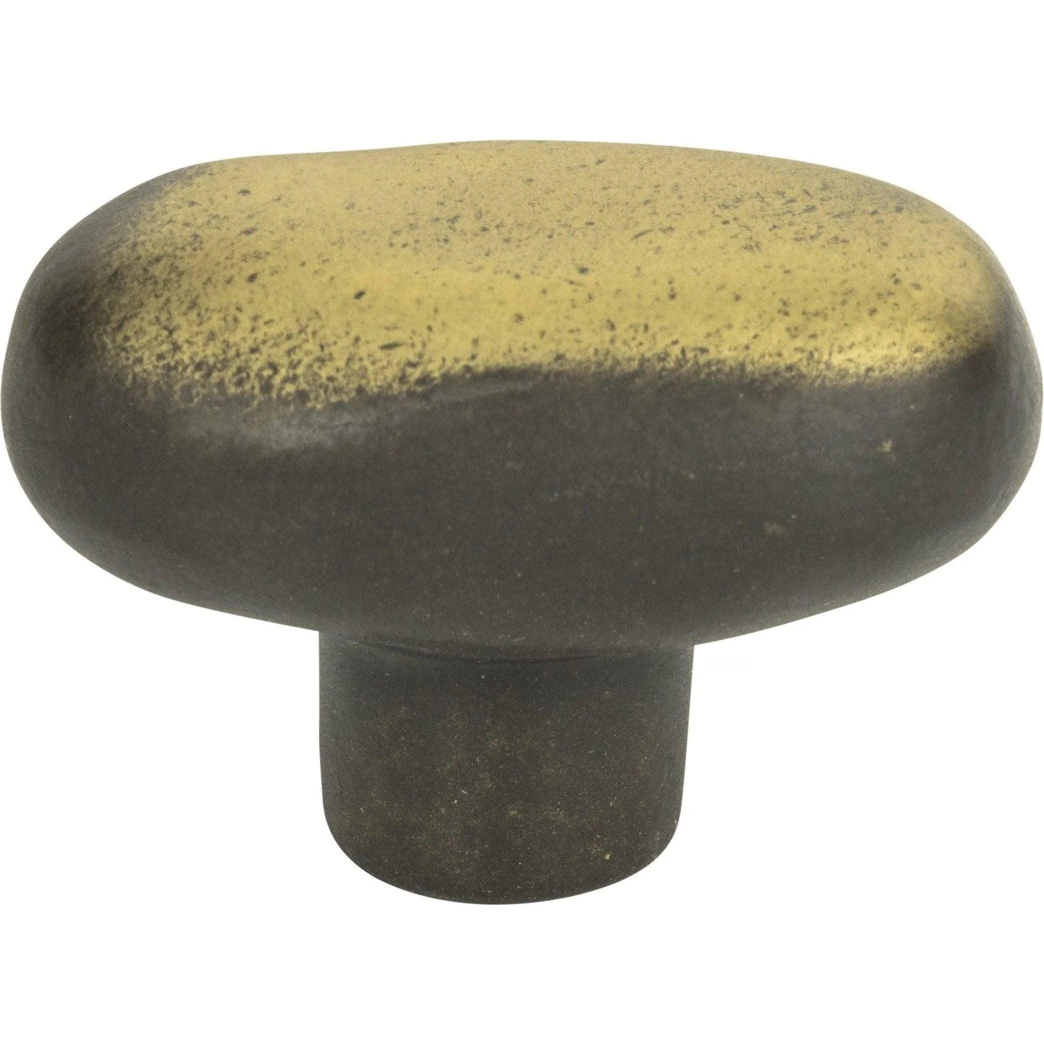 Atlas Homewares - Distressed Oval Knob - 332-ABZ - Canada Light Shop