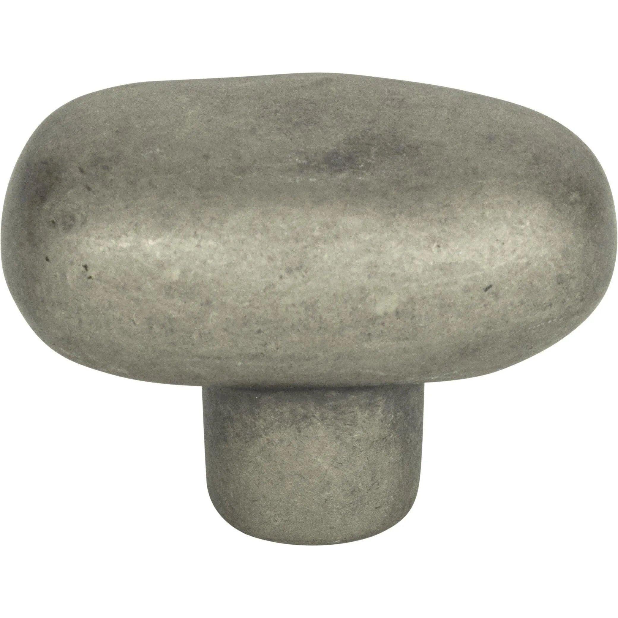 Atlas Homewares - Distressed Oval Knob - 332-P - Canada Light Shop