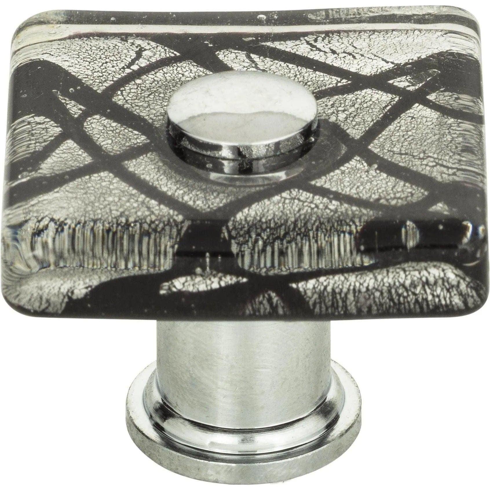 Atlas Homewares - Eclipse Glass Square Knob - 3207-CH - Canada Light Shop