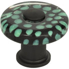Atlas Homewares - Emerald Polka Dot Glass Knob - 3227-BL - Canada Light Shop