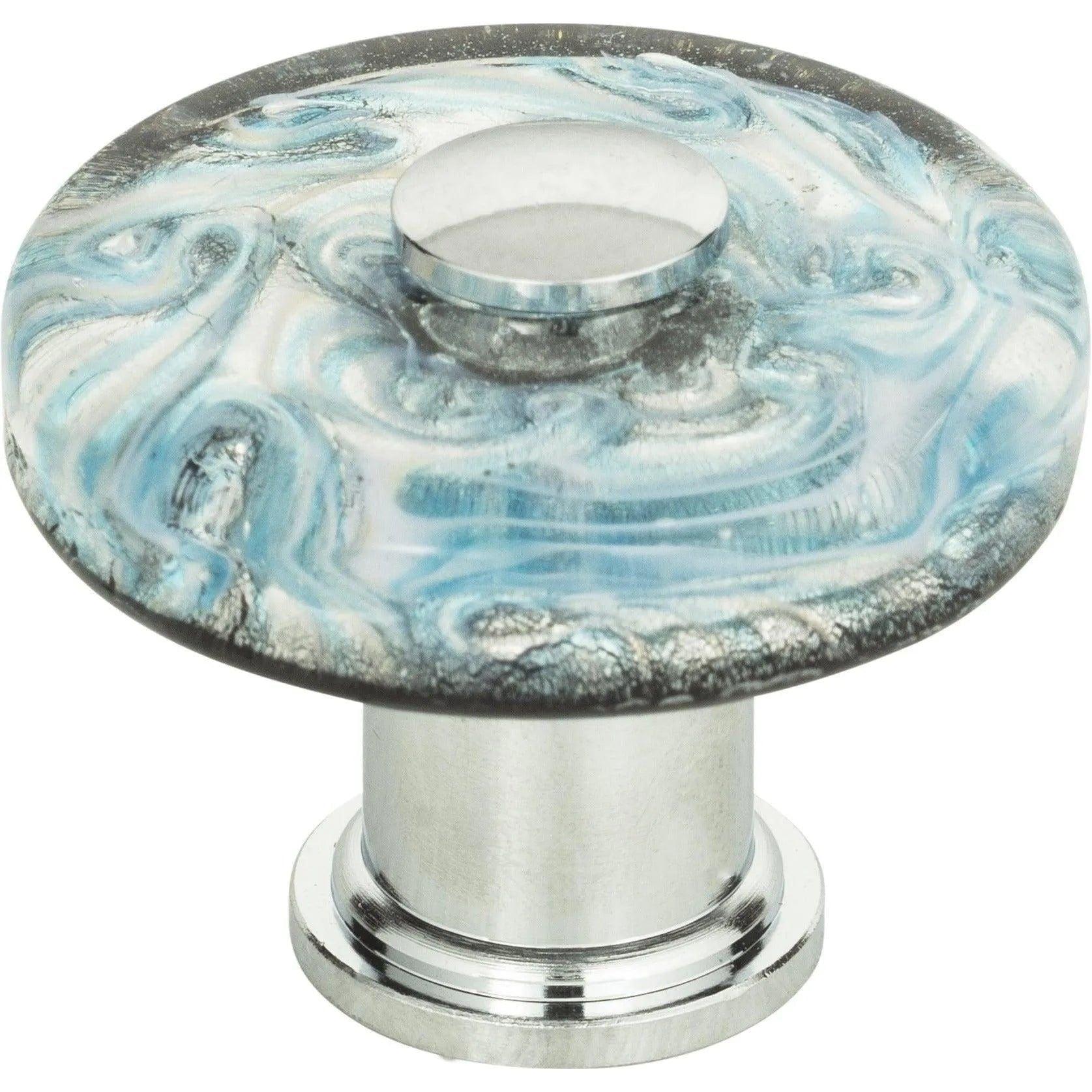 Atlas Homewares - Galaxy Glass Round Knob - 3204-CH - Canada Light Shop