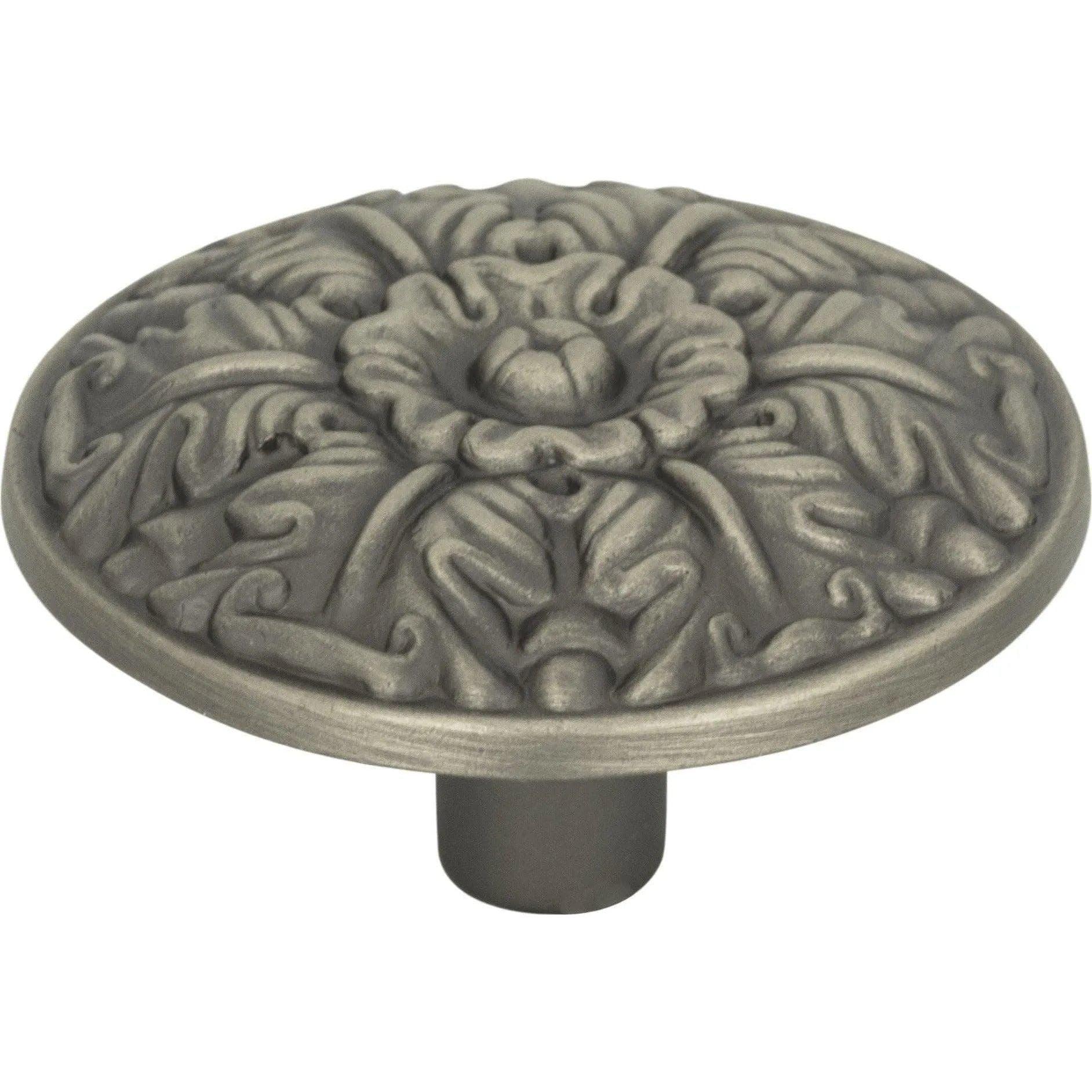 Atlas Homewares - Hammered Medallion Knob - 138-P - Canada Light Shop