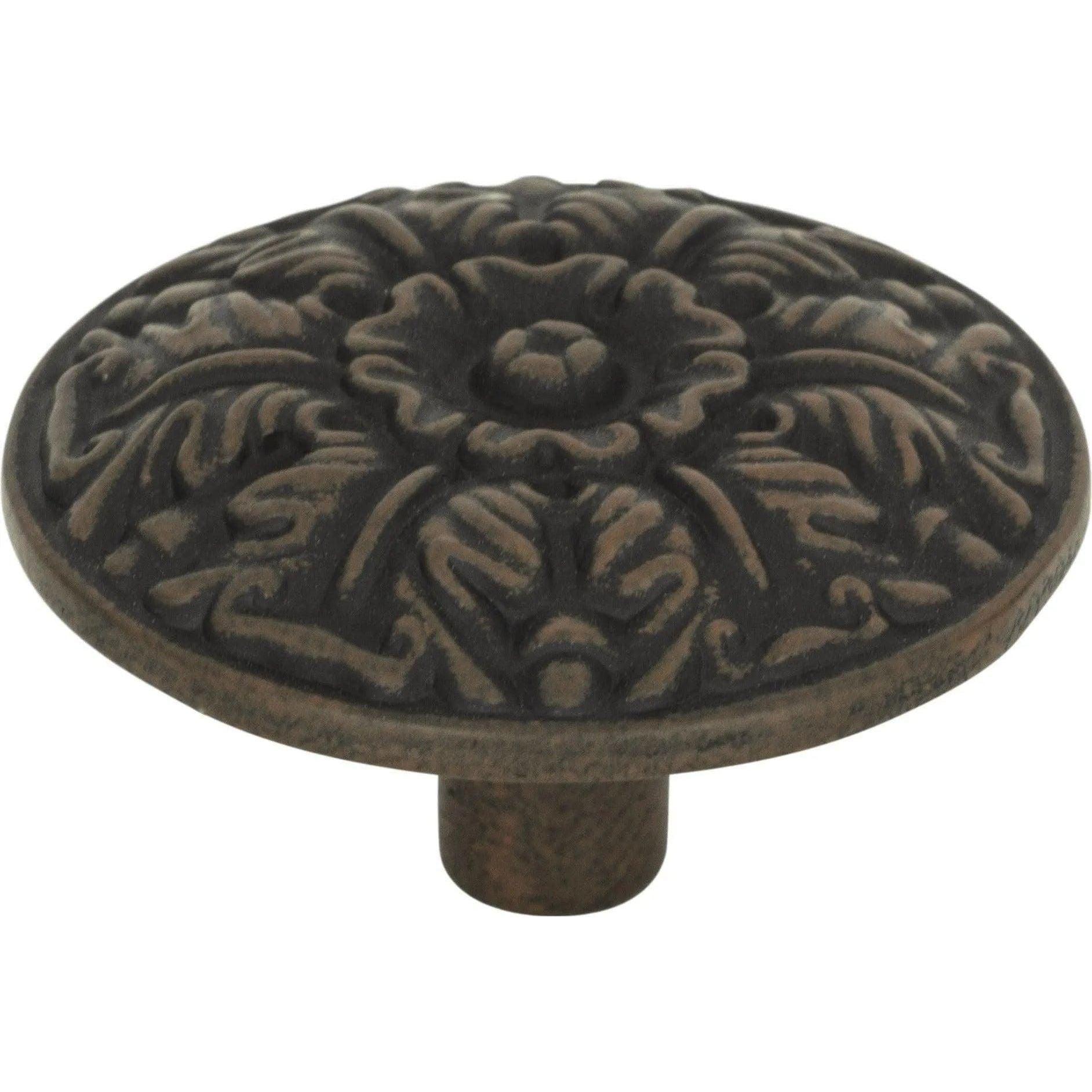 Atlas Homewares - Hammered Medallion Knob - 138-R - Canada Light Shop