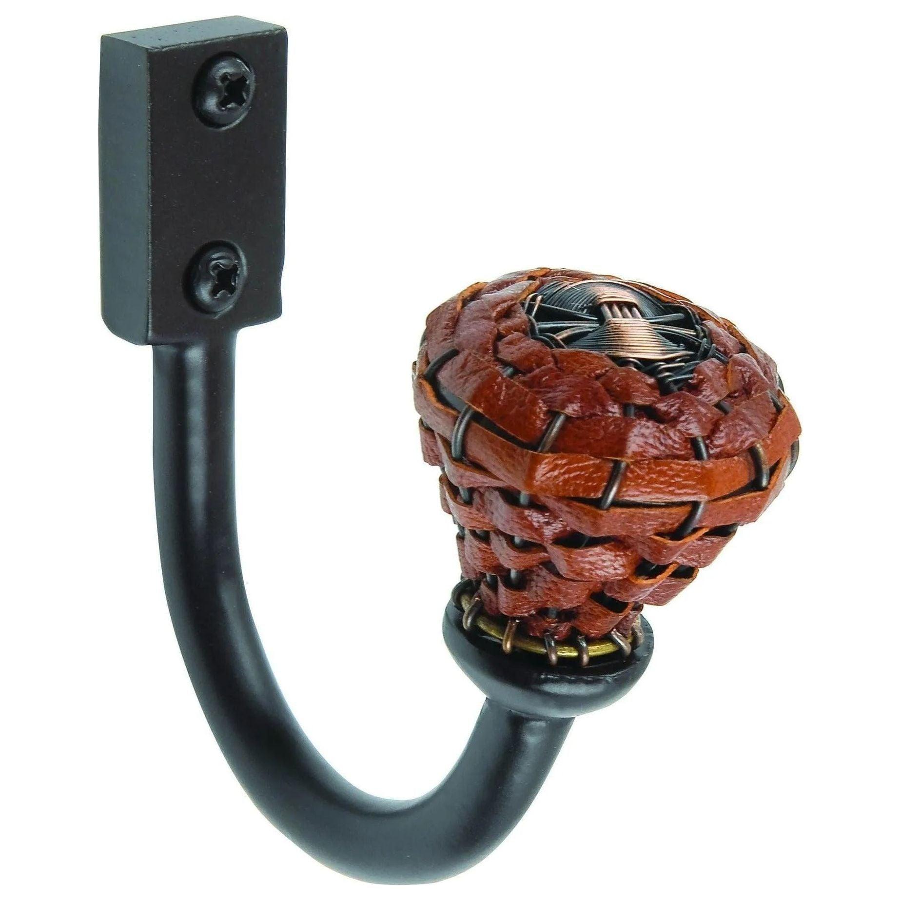 Atlas Homewares - Hamptons Saddle Leather Hook - 3183-O - Canada Light Shop