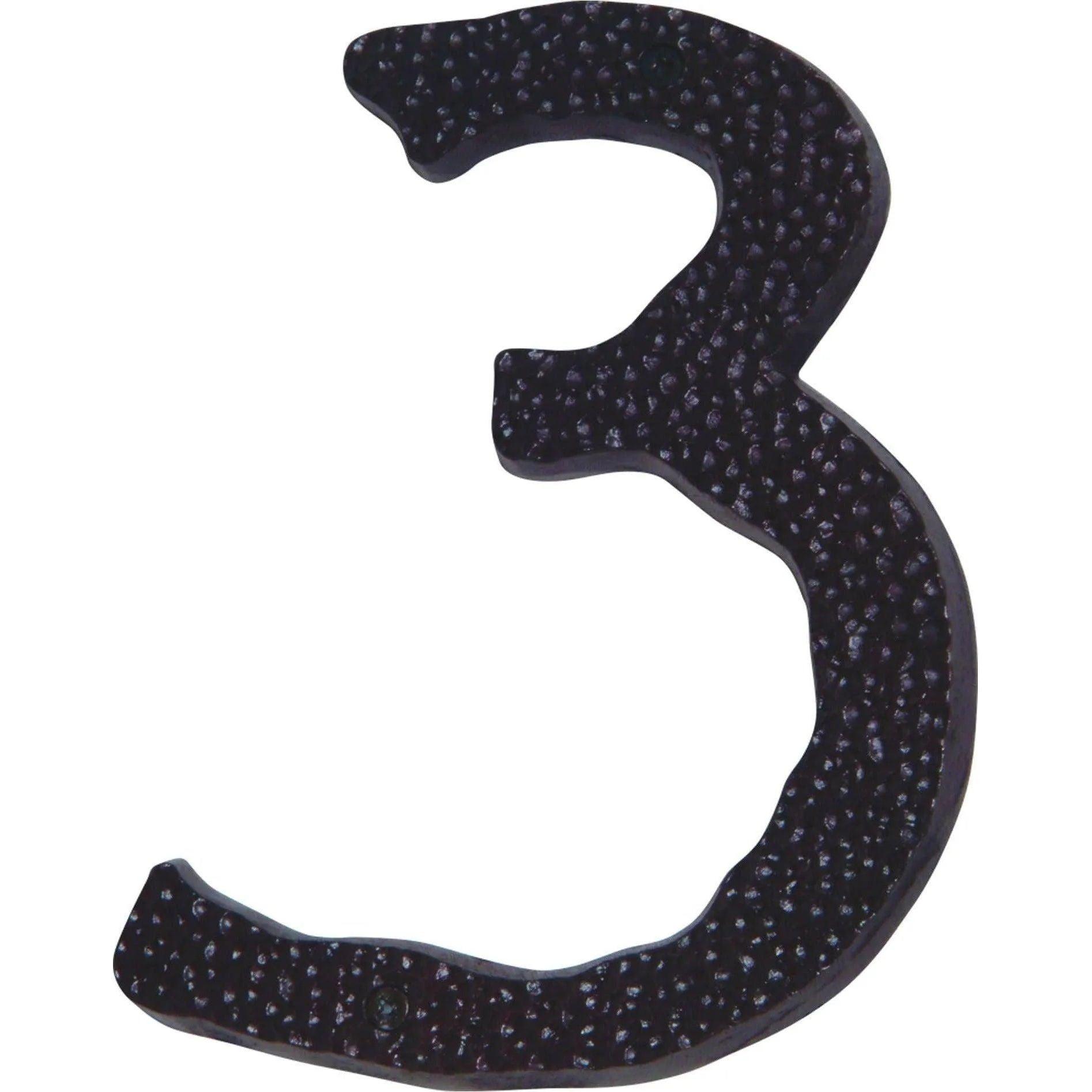 Atlas Homewares - Jagged Hammered House Numbers - HN3L-O - Canada Light Shop