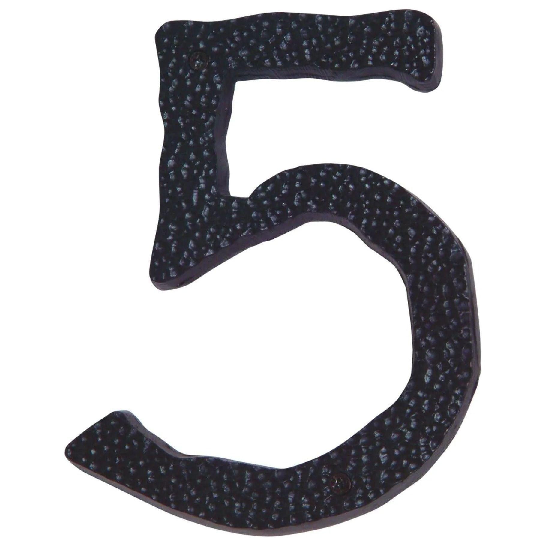 Atlas Homewares - Jagged Hammered House Numbers - HN5L-O - Canada Light Shop