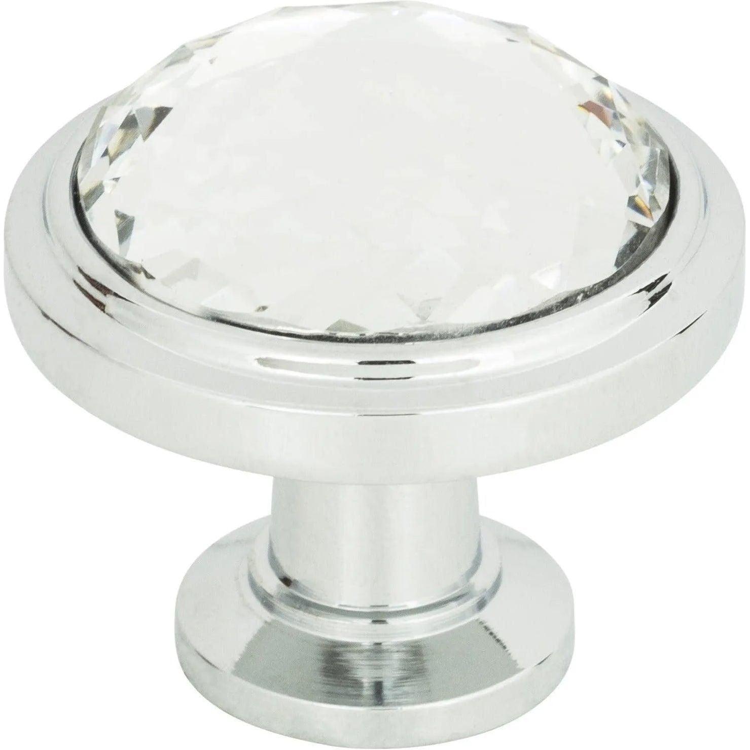 Atlas Homewares - Legacy Crystal Round Knob - 343-CH - Canada Light Shop