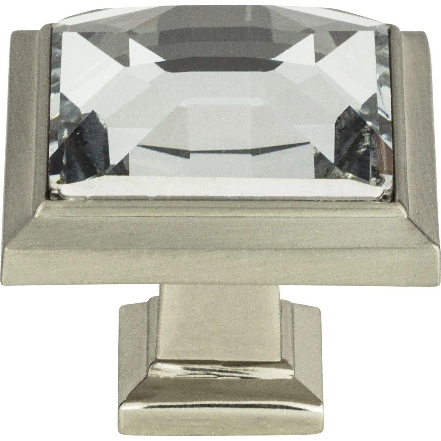 Atlas Homewares - Legacy Crystal Square Knob - 340-BRN - Canada Light Shop