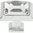 Atlas Homewares - Legacy Crystal Square Knob - 340-CH - Canada Light Shop