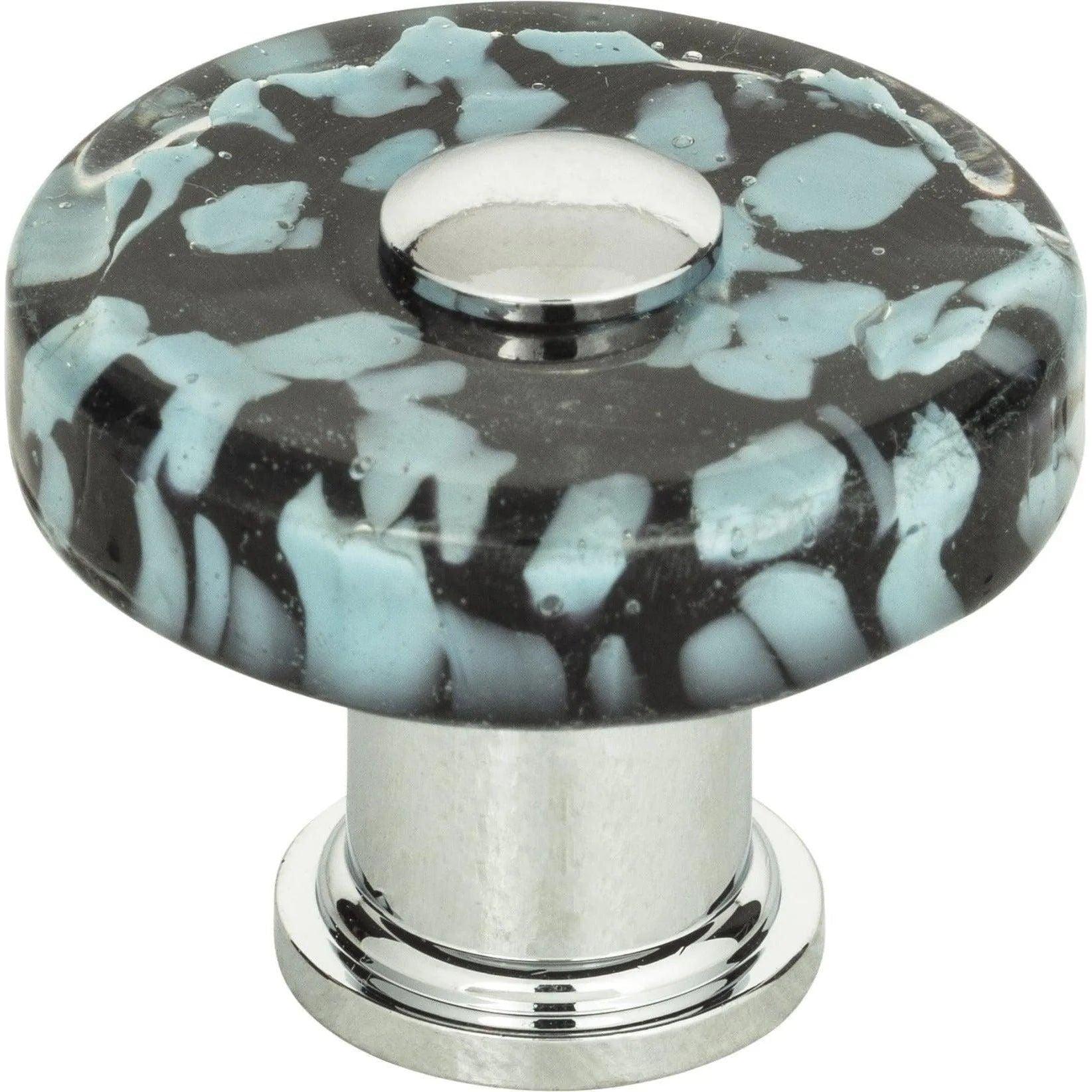 Atlas Homewares - Marine Glass Round Knob - 3226-CH - Canada Light Shop