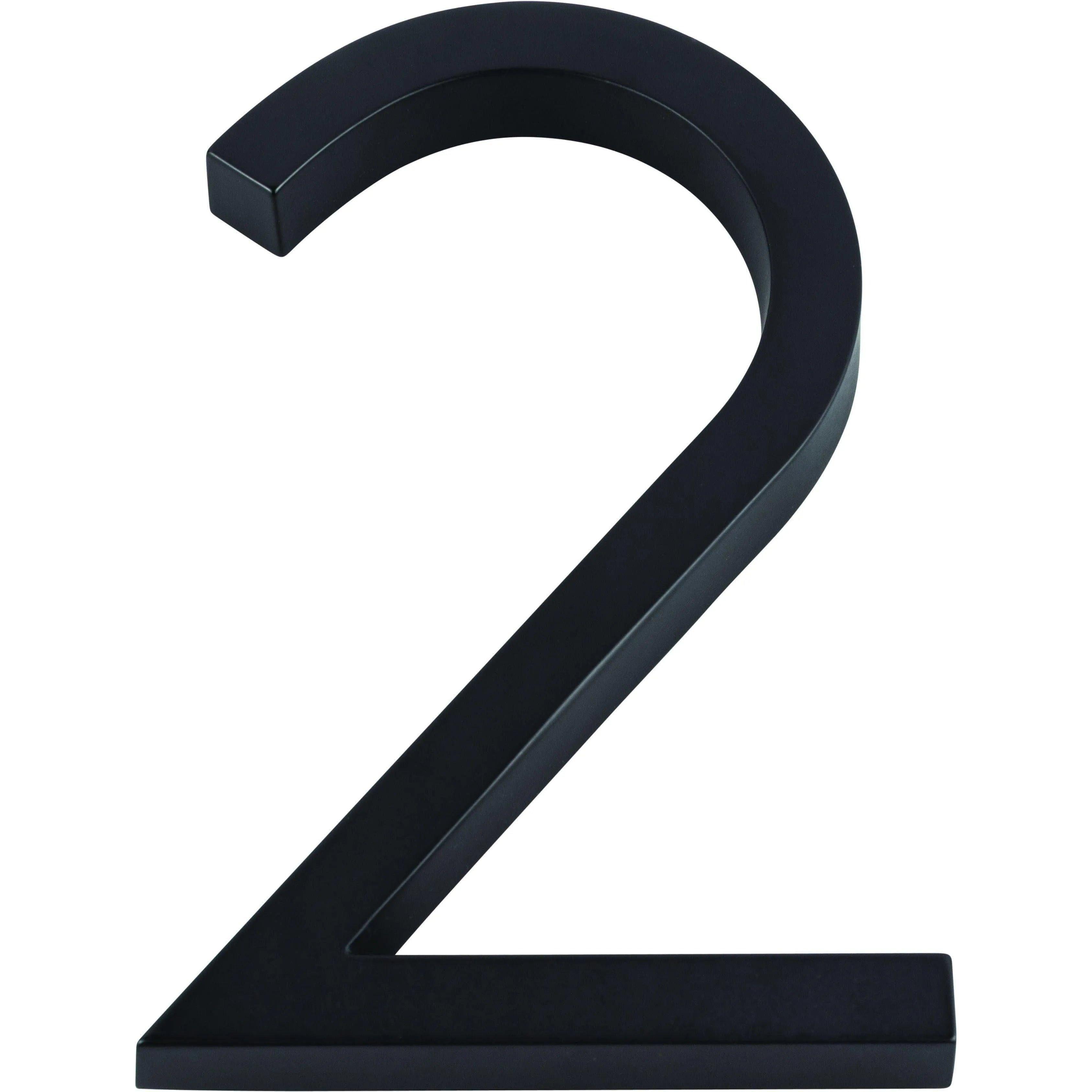 Atlas Homewares - Modern Avalon House Numbers - AVN2-L-BL - Canada Light Shop