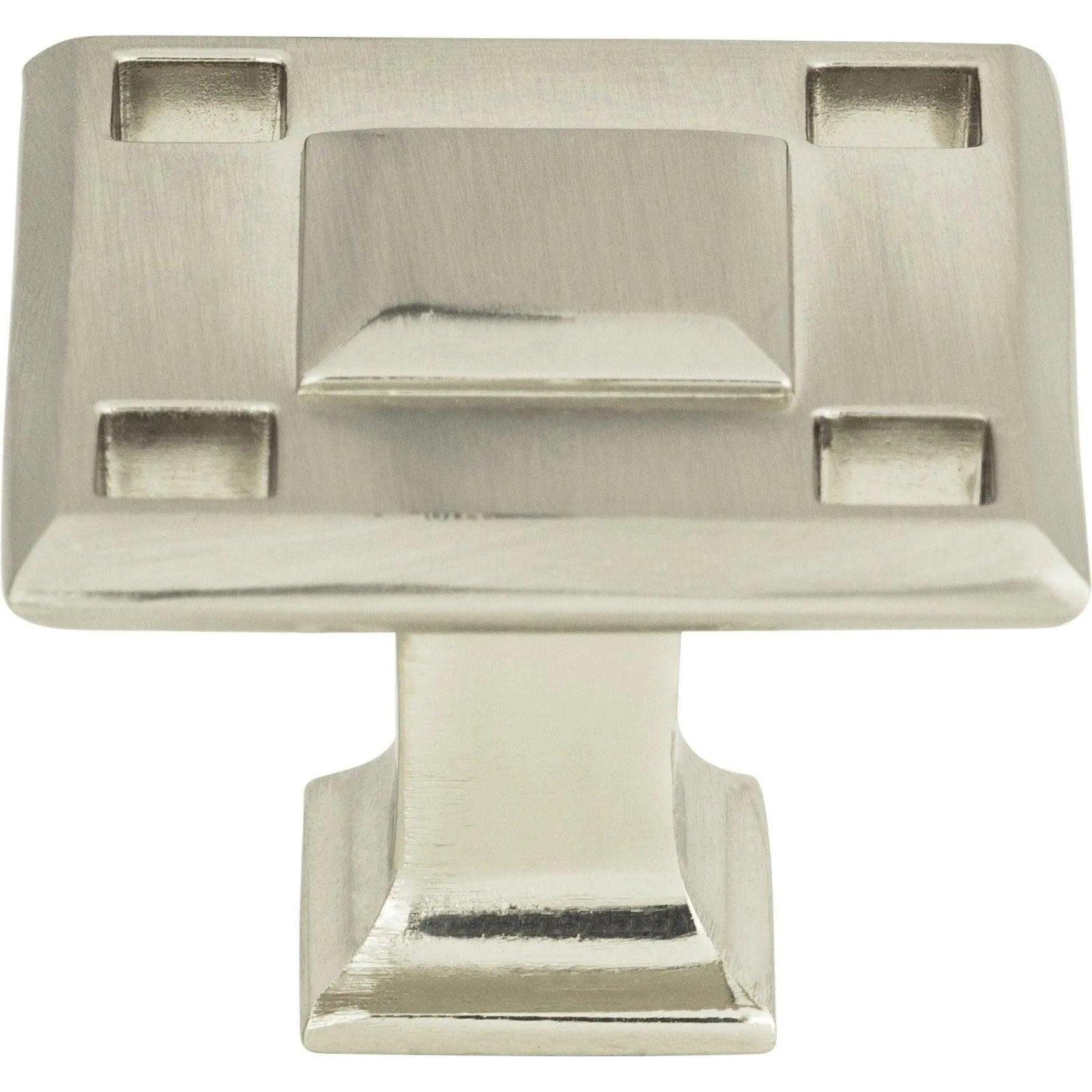 Atlas Homewares - Modern Craftsman Square Knob - 4007-BRN - Canada Light Shop