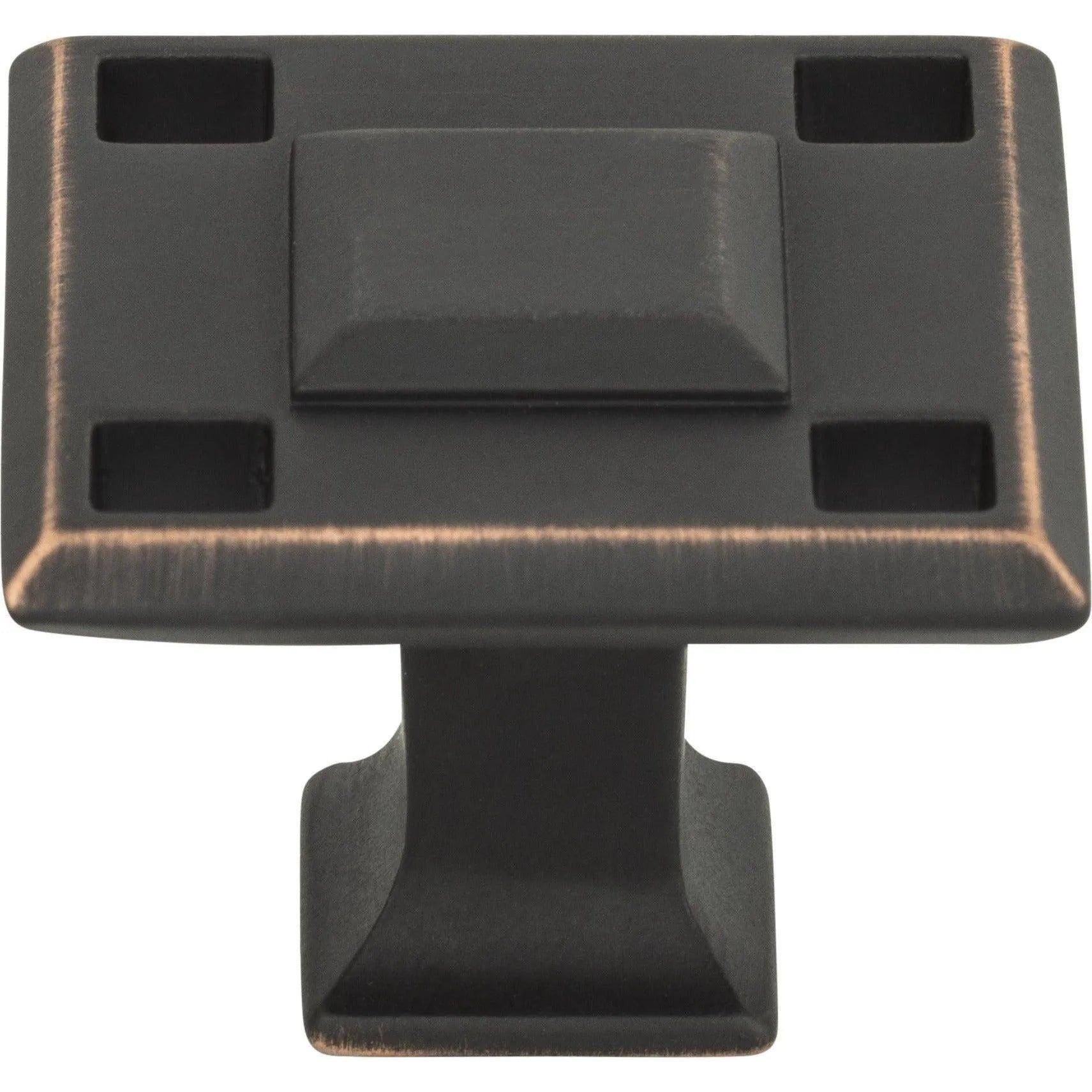 Atlas Homewares - Modern Craftsman Square Knob - 4007-VB - Canada Light Shop