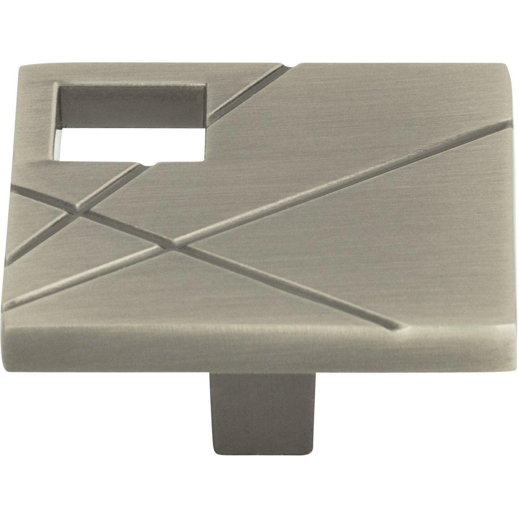 Atlas Homewares - Modernist Left Square Knob - 251L-BRN - Canada Light Shop