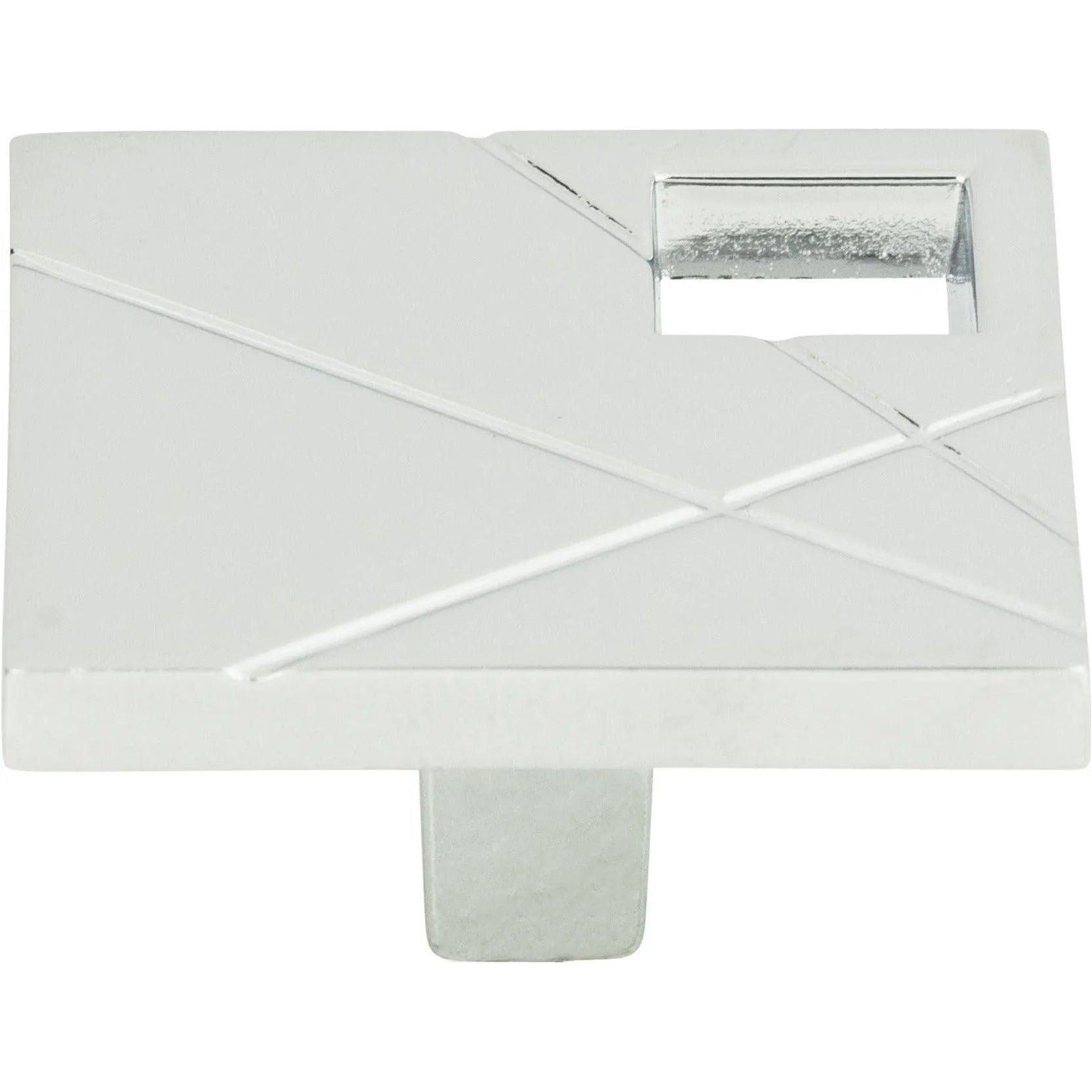 Atlas Homewares - Modernist Right Square Knob - 251R-CH - Canada Light Shop