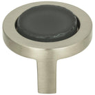 Atlas Homewares - Spa Black Round Knob - 229-BLK-BRN - Canada Light Shop