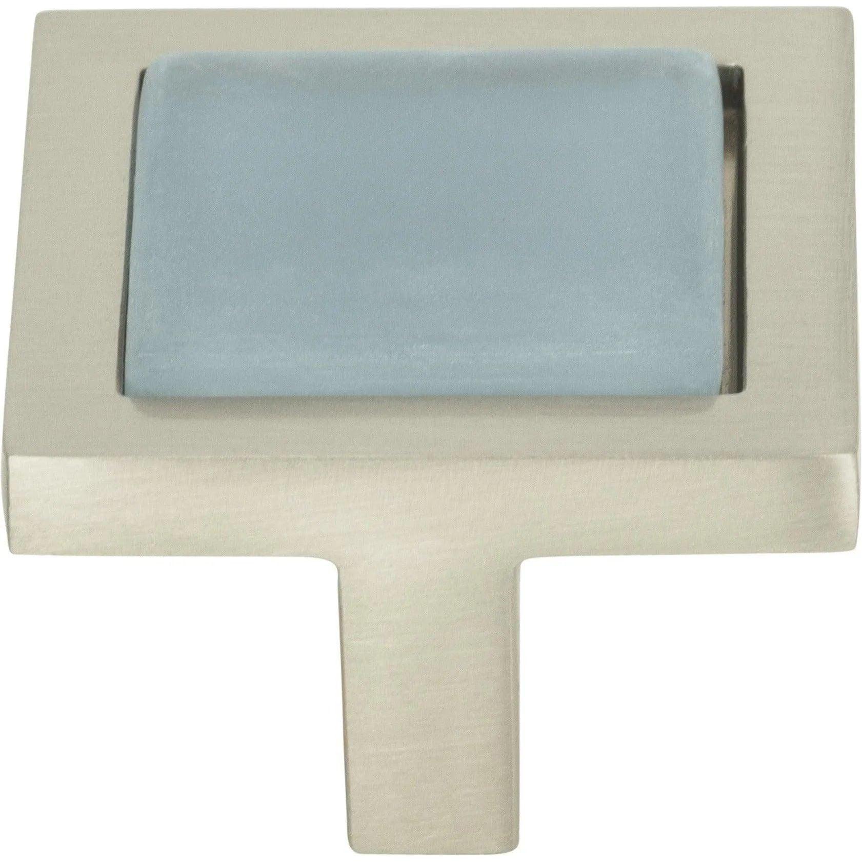 Atlas Homewares - Spa Blue Square Knob - 230-BLU-BRN - Canada Light Shop