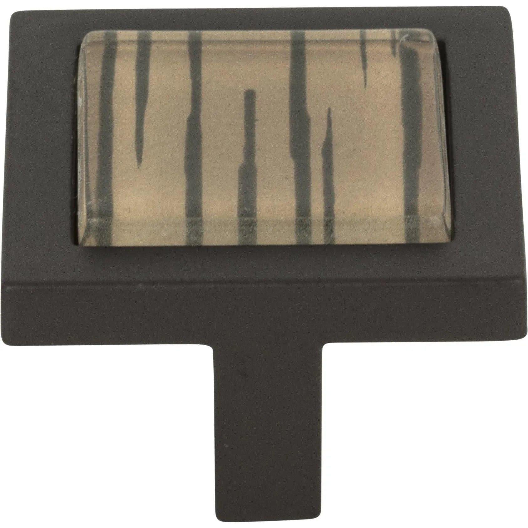 Atlas Homewares - Spa Brown Tiger Square Knob - 230-OW-O - Canada Light Shop