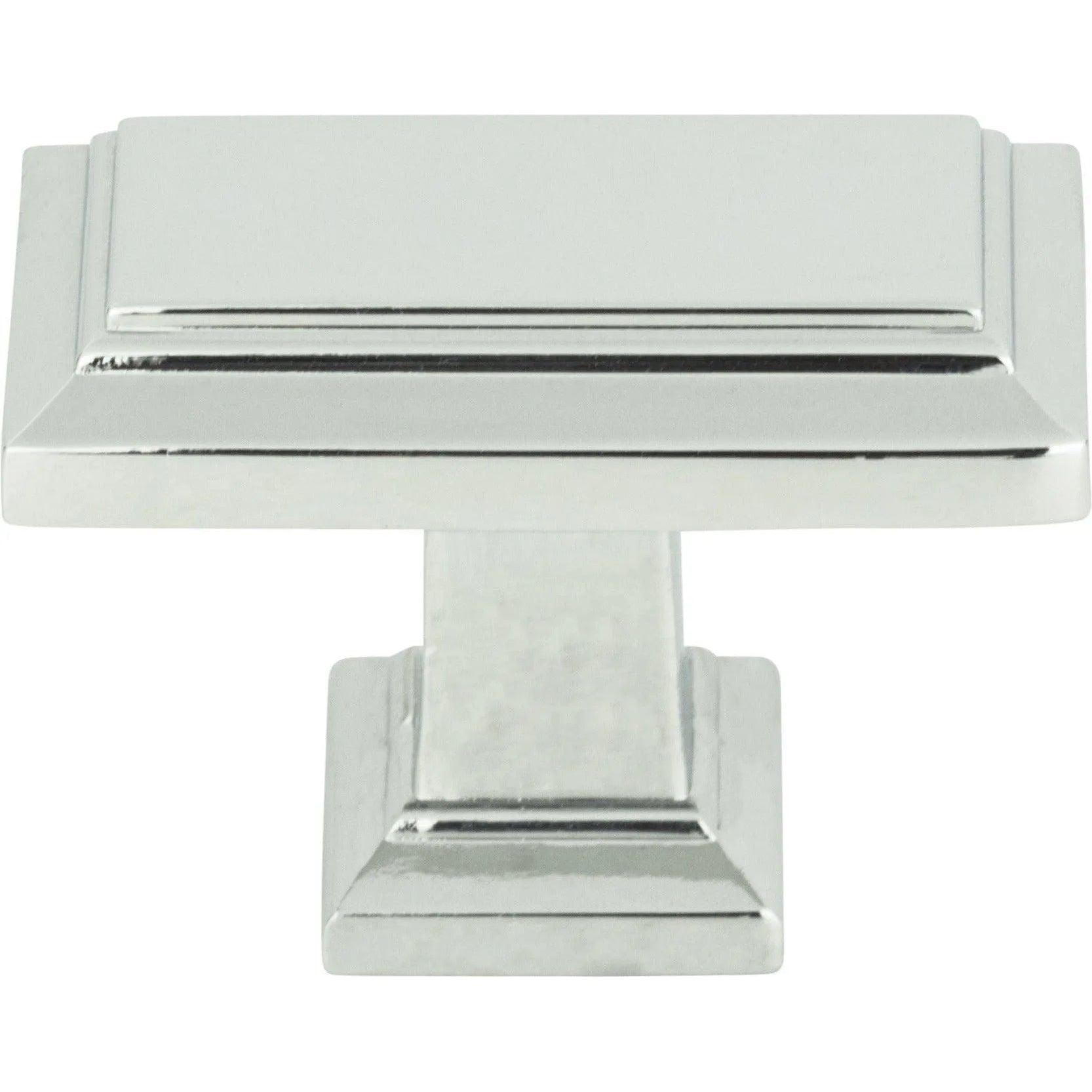 Atlas Homewares - Sutton Place Rectangle Knob - 290-CH - Canada Light Shop