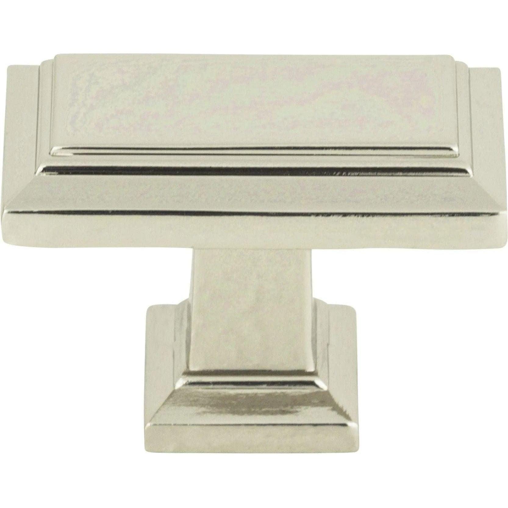 Atlas Homewares - Sutton Place Rectangle Knob - 290-PN - Canada Light Shop