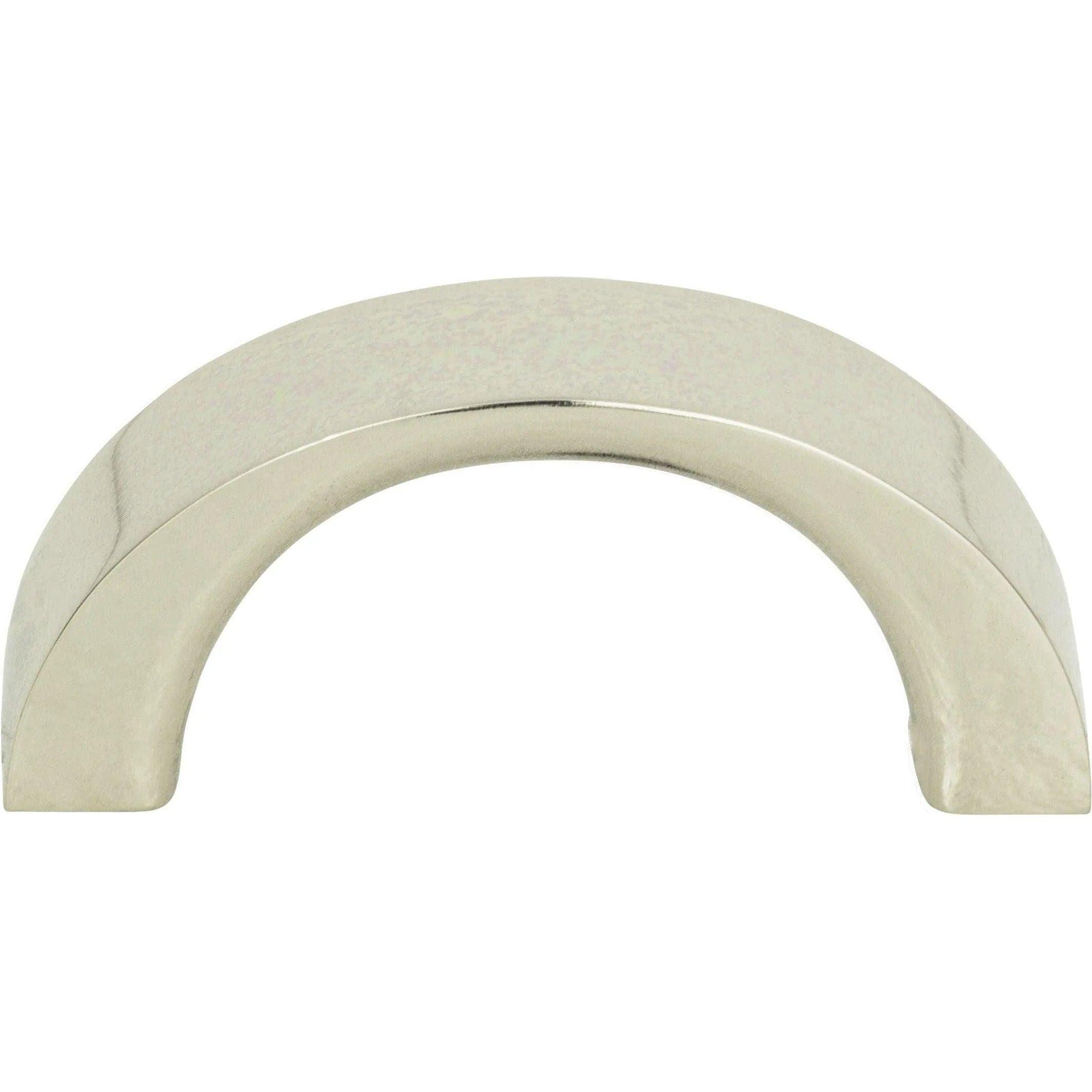Atlas Homewares - Tableau Curved Handle - 396-PN - Canada Light Shop