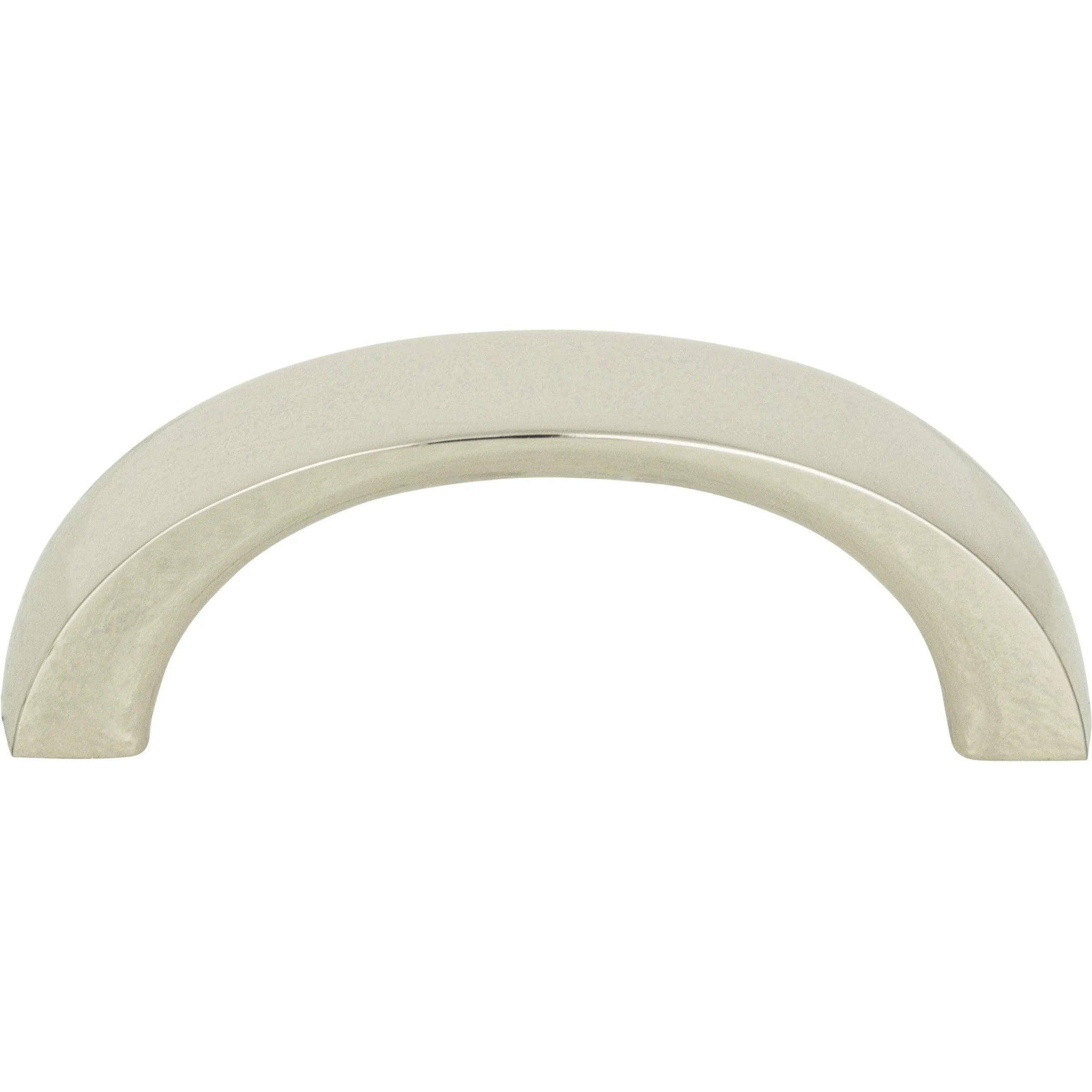 Atlas Homewares - Tableau Curved Handle - 397-PN - Canada Light Shop