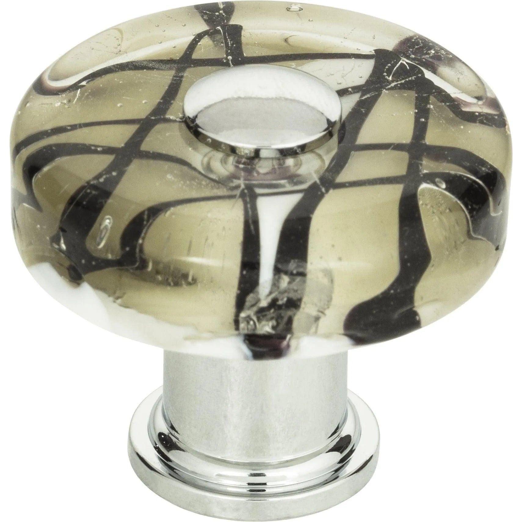 Atlas Homewares - Viceroy Glass Round Knob - 3222-CH - Canada Light Shop