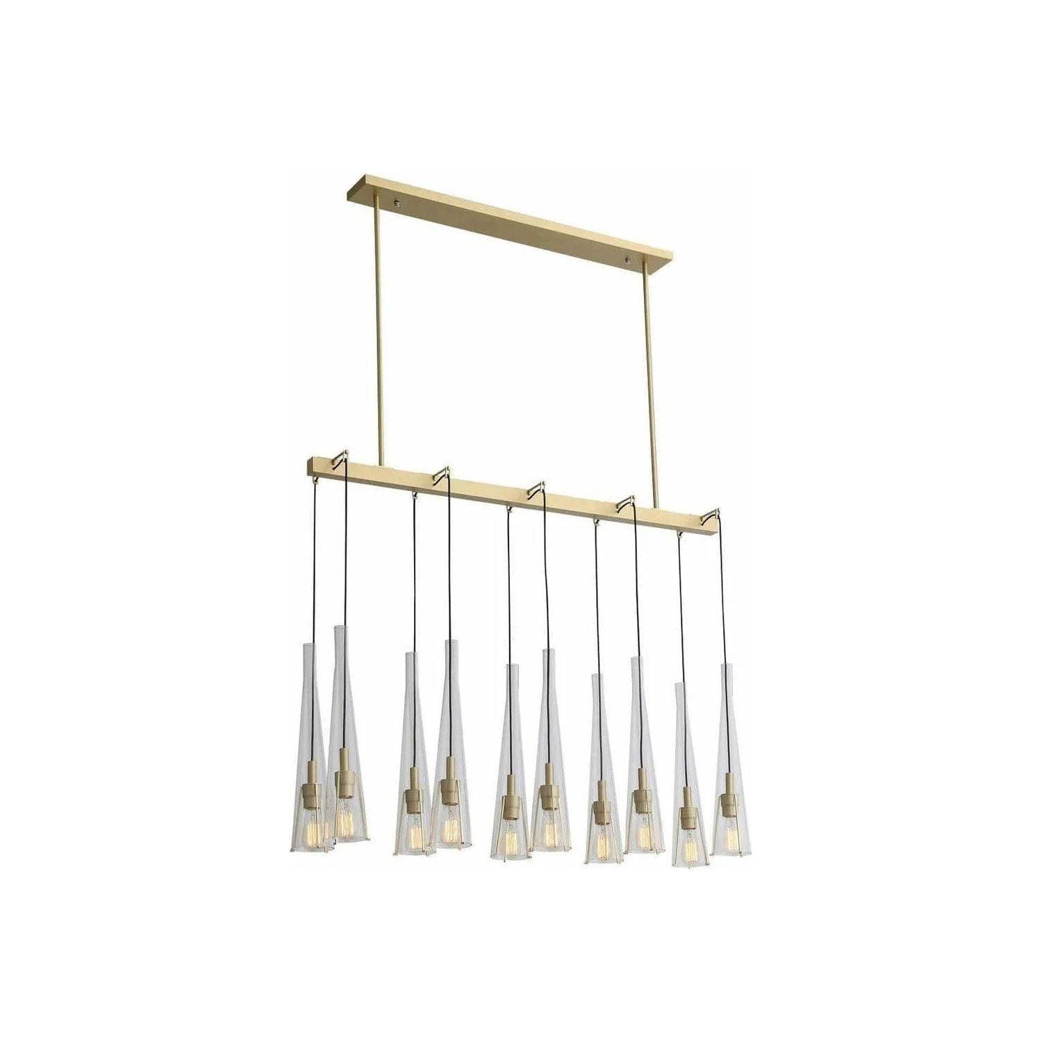 Avenue Lighting - Abbey Park Linear Chandelier - HF8133-BB - Canada Light Shop